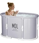 HLCZLUZ Portable Bathtub, Foldable Bathtub No Installation, Freestanding Shower Bathtubs with Cus...