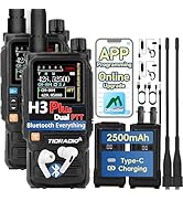 TIDRADIO TD-H3 Plus Ham Radio Handheld, Bluetooth-Headphone-connectable, Web Upgrade, APP PC Wire...