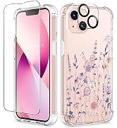 GVIEWIN Designed for iPhone 13 Case 6.1 Inch, with Tempered Glass Screen Protector + Camera Lens ...