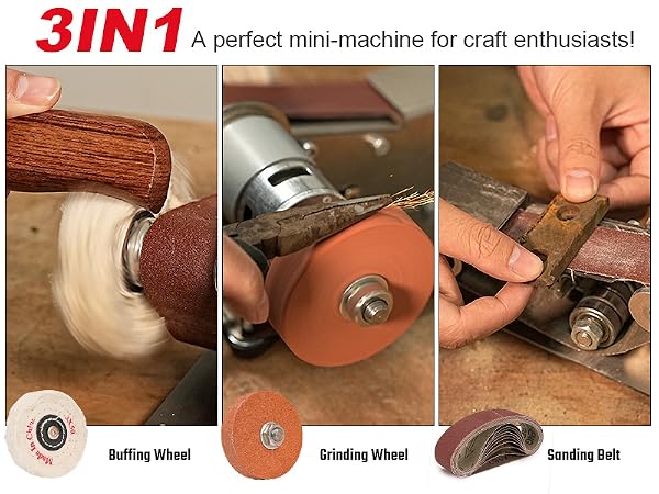 7 Adjustable Speed Knife Making Belt Grinder Knife Sharpening System