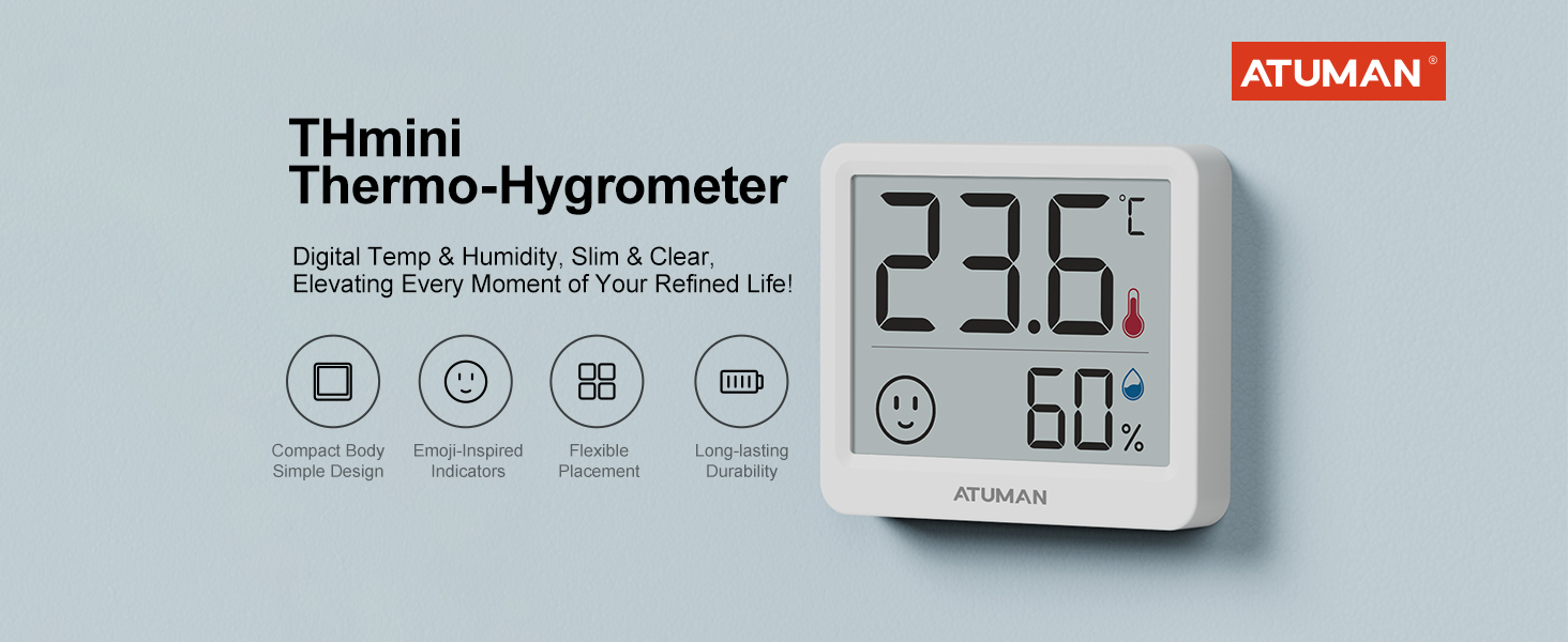Mini Digital Hygrometer Indoor Thermometer