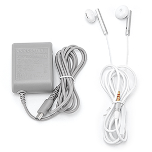 DS Lite charger earbuds kit