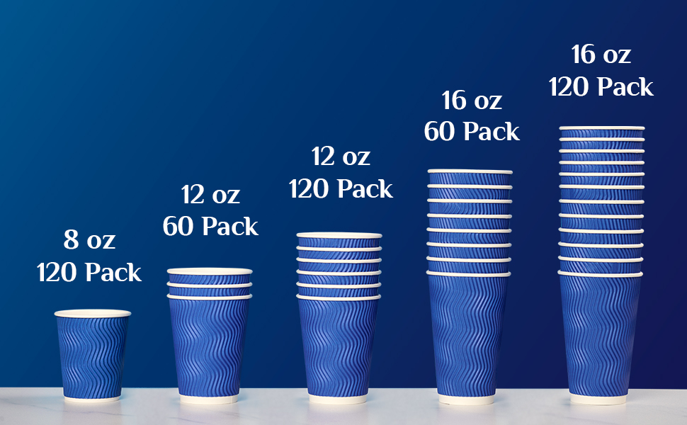5 size paper coffee cup