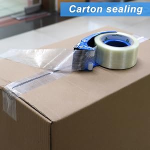 packing tape with dispenser