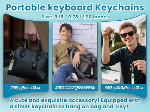 small size keyboard keychain can easy to carry