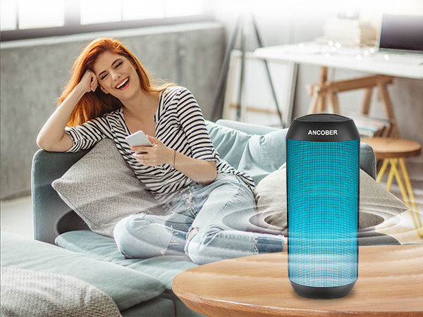 RGB LED Light HD Sound Wireless Portable Bluetooth Speaker