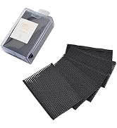 10Pcs Black Magic Bang Hair Styling Tool - Plastic Paste Posts, Square Hair Holders, Barber Gripp...
