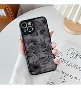 XIZYO iPhone 13 Case, Floral Rose Cute Phone Case for Women Girls Aesthetic Pattern Print Slim TP...
