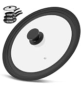 Universal Lid for Pots, Pans and Skillets, Tempered Glass Lid fit 11