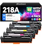 218A Toner Cartridge 4-Pack High Yield with Chip Replacement for HP 218A 218X Toner Cartridge Com...