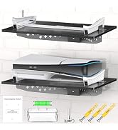 PS5 Slim Wall Mount Kit Horizontal, PS5 Shelf Wall Mount Horizontal for PlayStation 5 Slim Disc &...