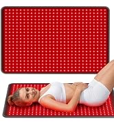 Comfytemp 41.5'' x 26'' Red Light Therapy Mat for Body, Flexible Near Infrared Light Therapy Pad,...