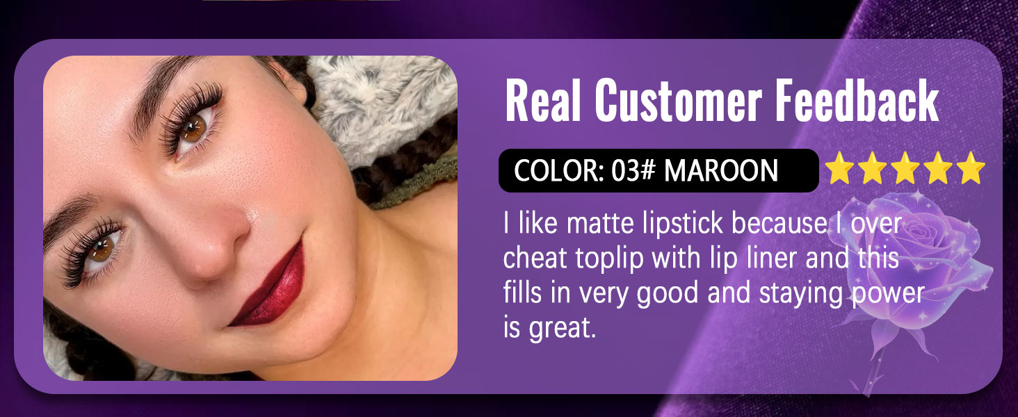 HHLTOH Red Matte Lipsticks for Women