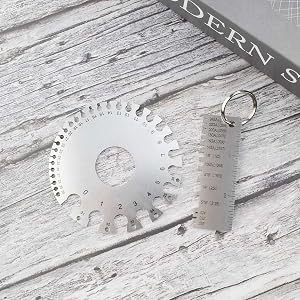 Wire metal sheet thickness gauge display