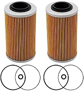 Hoypeyfiy ATV/Motorcycle Oil filters Replacement for Sea-Doo Bombardier John Deere replace KN-556...