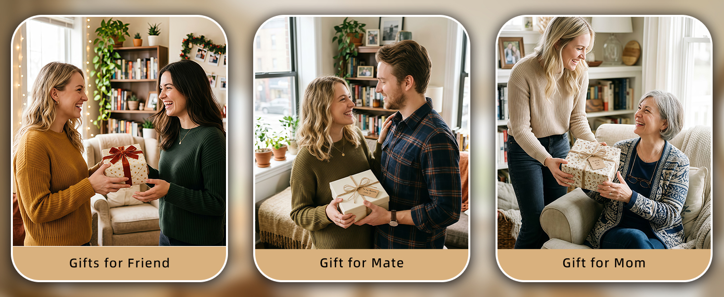 Gift collage featuring the makeup mirror for women, wife, mom and friends.
