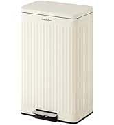 SolaceCove Stainless Steel Kitchen Trash Can with Soft-Close Lid,16 Gallon Tall Kitchen Trash Can...