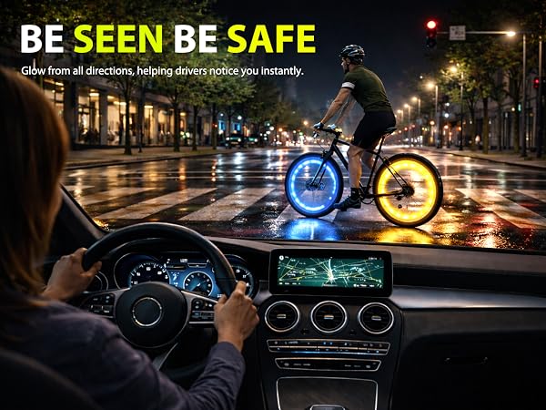 bike wheel lights bicycle accessories night riding trike bmx led kids wheels tire cycling spoke