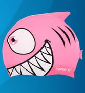 Sporti Cartoon Silicone Swim Cap for Kids, Unisex Youth Swim Cap, Comfortable Durable Junior's Po...