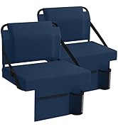 janiry Stadium Seat 2 Pack for Bleachers with Back Support,Portable Bleacher Chairs with Back and...