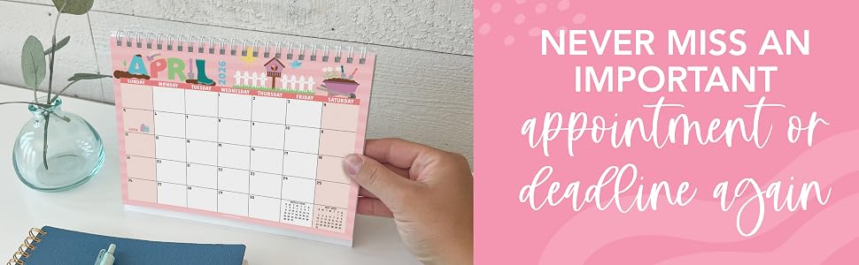 2026 small calendar desktop calendar 2026 school year desk calendar 2026-2027