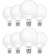 8 Pack G25 Vanity Light Bulb, LED Globe Bulbs for Bathroom Vanity Mirror, 60W LED Light Bulbs Equ...