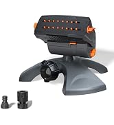 Diivoo Mini Turbo Oscillating Water Sprinklers for Yard, Garden Sprinkler with Large Base, Adjust...