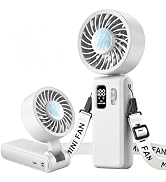 ALLENERGY 3 IN 1 Handheld Mini Fan - Portable Fan,24H Max Cooling, 6000mAh Rechargeable Mini Pers...