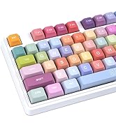 GEKUCAP Custom Keycaps, 133 Keys Candy Bear Cute Keycaps, Dye Sublimation PBT Key Caps, XDA Profi...
