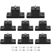 MAOPINER 8 Pack Rubber Vibration Isolator Mounting Bracket, Anti-Vibration Rubber Isolator Mounts...
