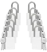 TRADESAFE Lockout Tagout Locks Set - 10 Silver Aluminum Loto Locks, Keyed Different Lock Out Tag ...