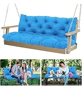 MVRFN 5 Inch Thick Waterproof Patio Porch Swing Cushions, 60x40 Inch 3 Seater Replacement Cushion...