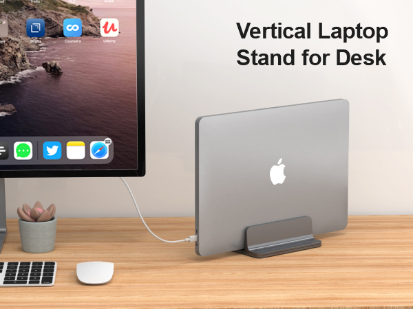 Vertical Laptop Stand for Desk