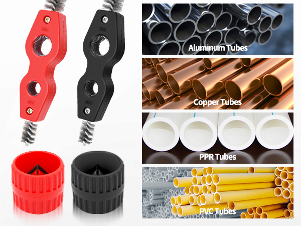 4 in 1 Copper Tubing Brush, 1/2 in and 3/4 in Copper Pipe Cleane