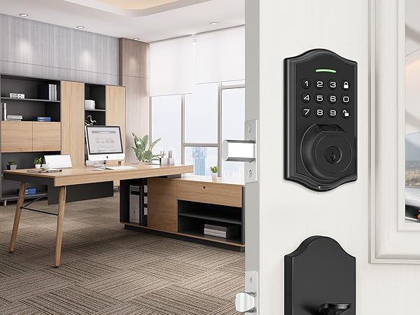 keypad door lock with deadbolt