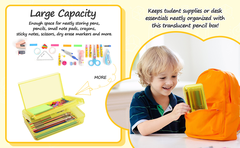 pencil case pouch lihitlab easthill big capacity pencil case hard pencil box