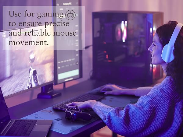 Use for gaming to ensure precise and reliable mouse movement.