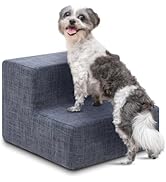 Best Pet Supplies Dog Stairs & Steps - Foam Steps for Small Dogs & Cats, Non-Slip Indoor Balanced...