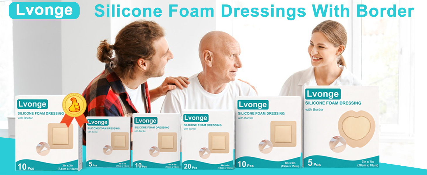 silicone foam dressing 3x3