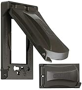 Hubbell MX1050Z Bell 1-Gang Weatherproof Universal Metal Flip Cover, Vertical/Horizontal 12-in-1,...