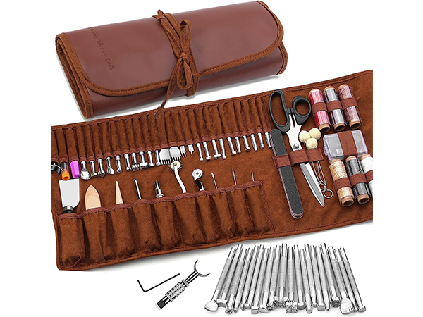 TLKKUE Leather Tooling Kit Leather Craft Tools