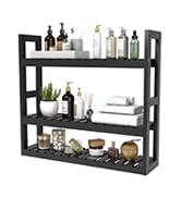 black wall shelf