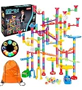 Meland Marble Run - 208Pcs Marble Maze Game Building Toy for Kids, Marble Track Race Set & STEM L...