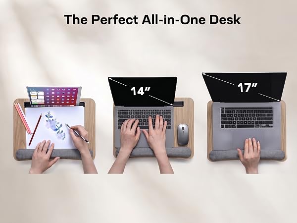 HNLD12 laptop lap desk lap desk with cushion laptop stand for bed for adults