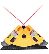 VortecSys Square Laser Right Angle 90 Degree Level - 30ft Green Beam Line Projection for Flooring...