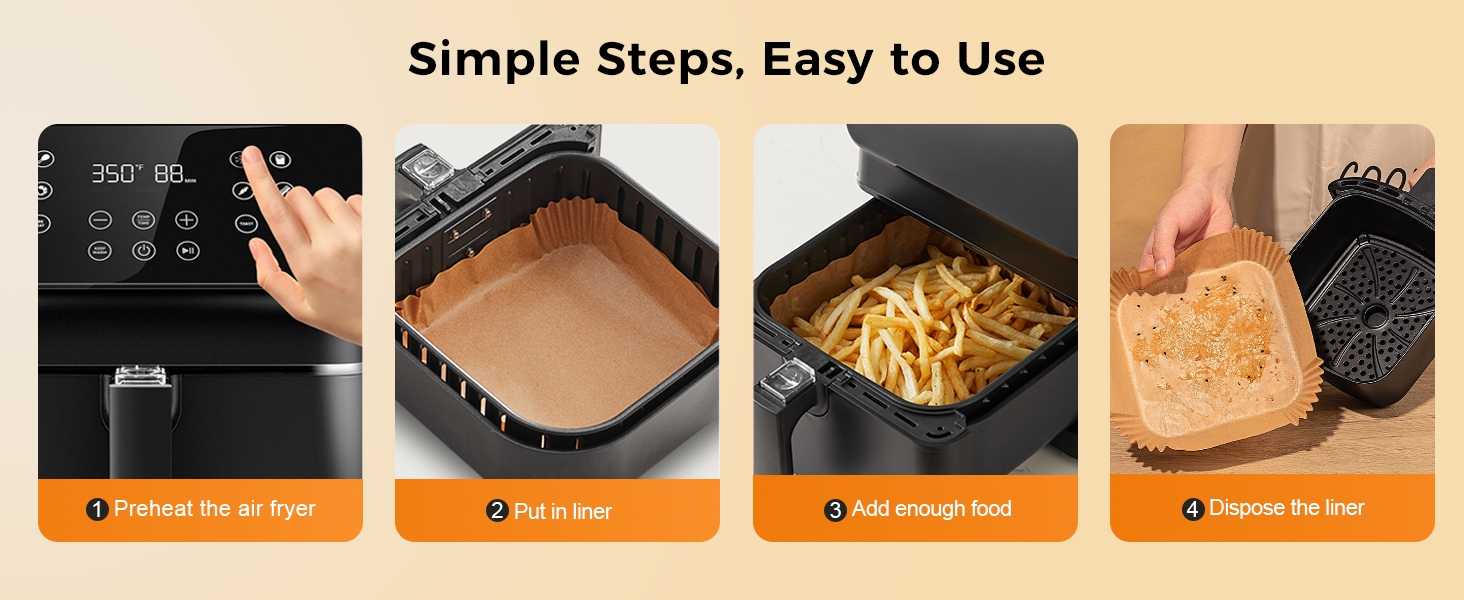 Air fryer liners