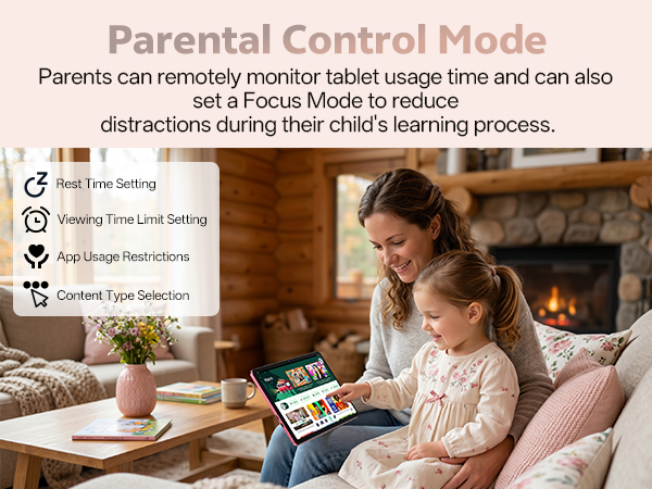 Parent Control Mode tablet