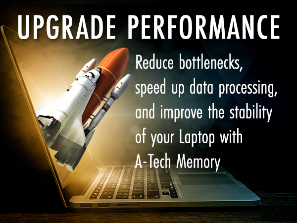Reduce bottlenecks and upgrade performance with A-Tech DDR5 SODIMM RAM Memory