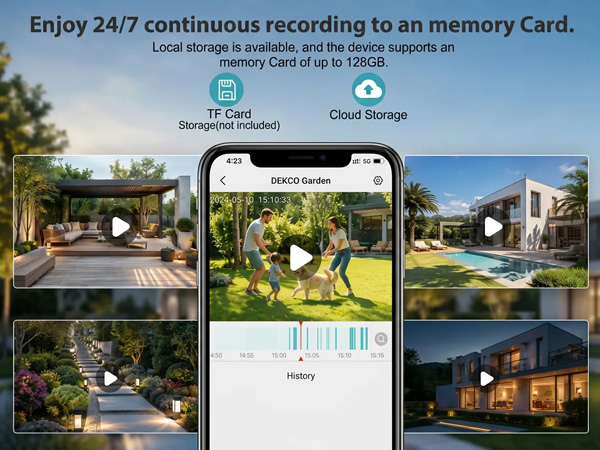 house cameras with audio and video