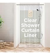 Stitch & Stone Shower Curtain Liner, Premium Medium Weight Durable Waterproof 6g PEVA for Bathroo...